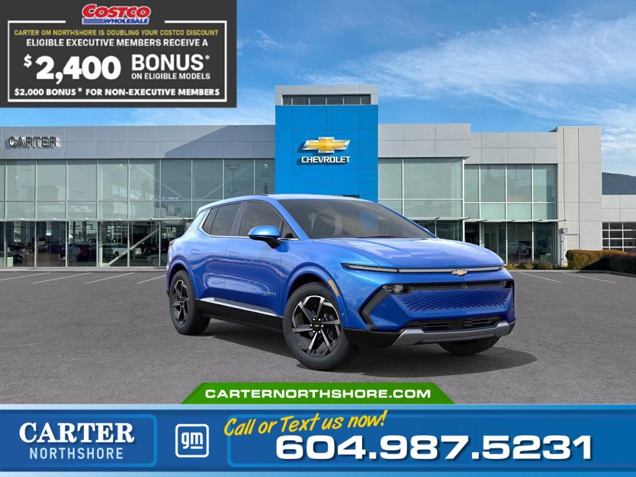 New 2025 Chevrolet Equinox EV 2LT AWD | Double Costco Bonus: Up to $2,400! for sale in North Vancouver, BC
