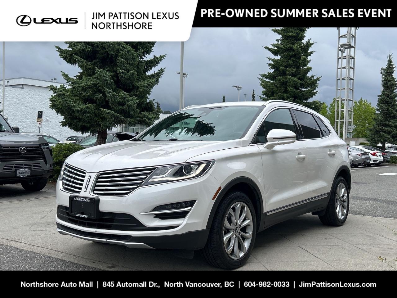 Used 2017 Lincoln MKC Select / Low Mileage / Luxury CUV  / Local Car for sale in North Vancouver, BC