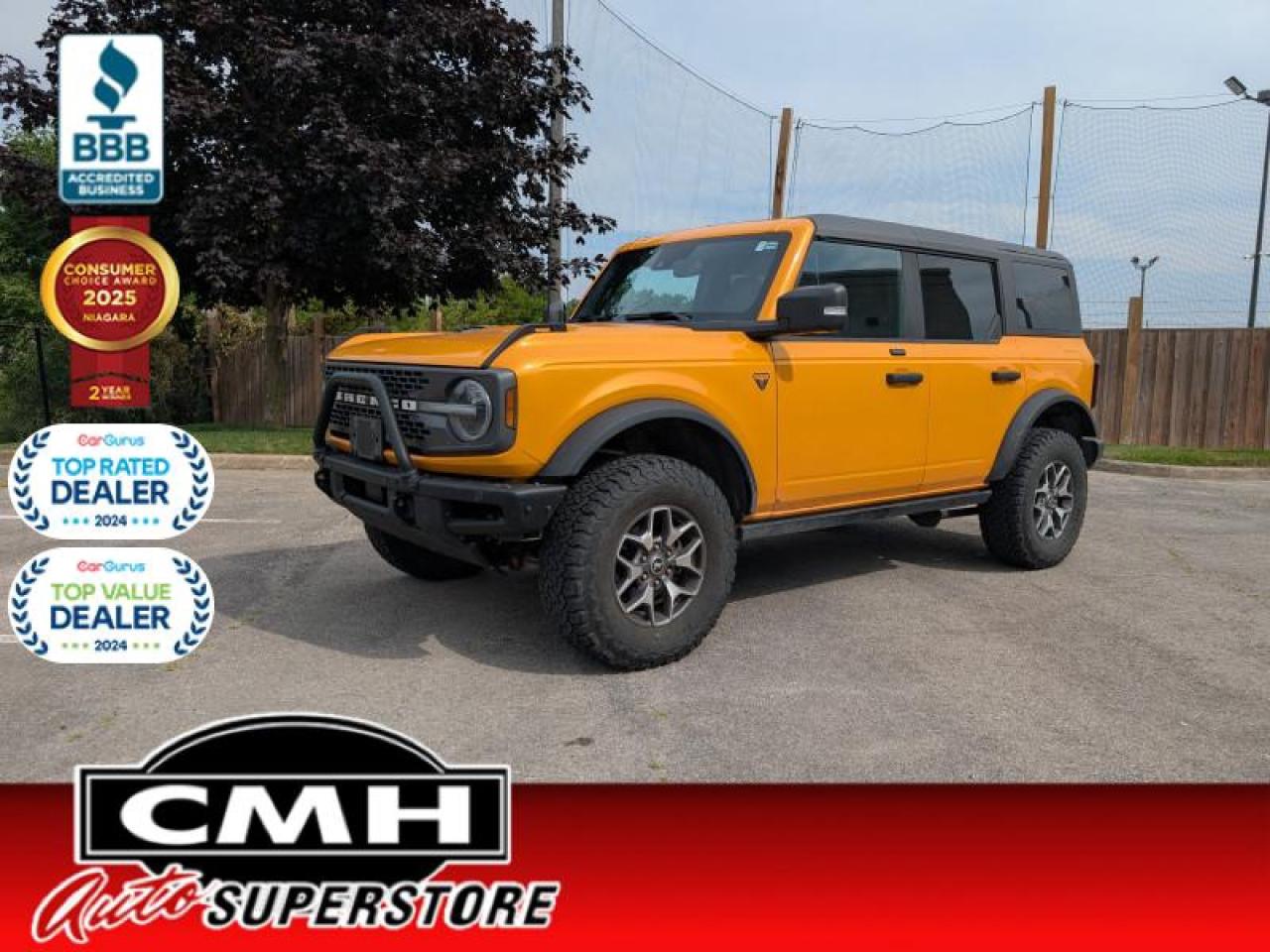 Used 2021 Ford Bronco Badlands 4X4  - Low Mileage for sale in St. Catharines, ON