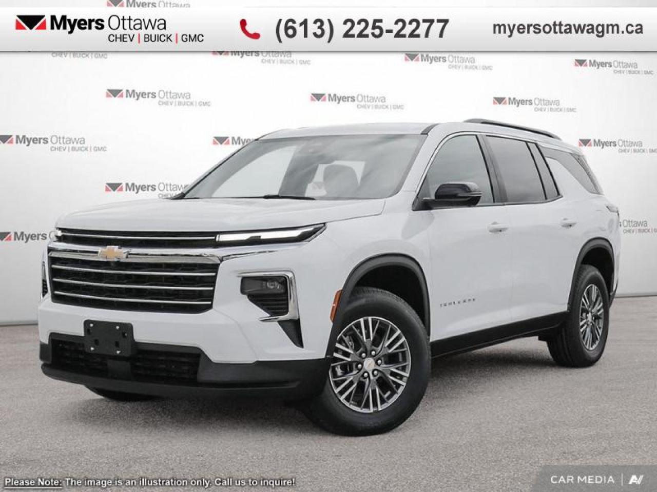 New 2025 Chevrolet Traverse LT  LT, SUN AND WHEEL PACKAGE, AWD for sale in Ottawa, ON