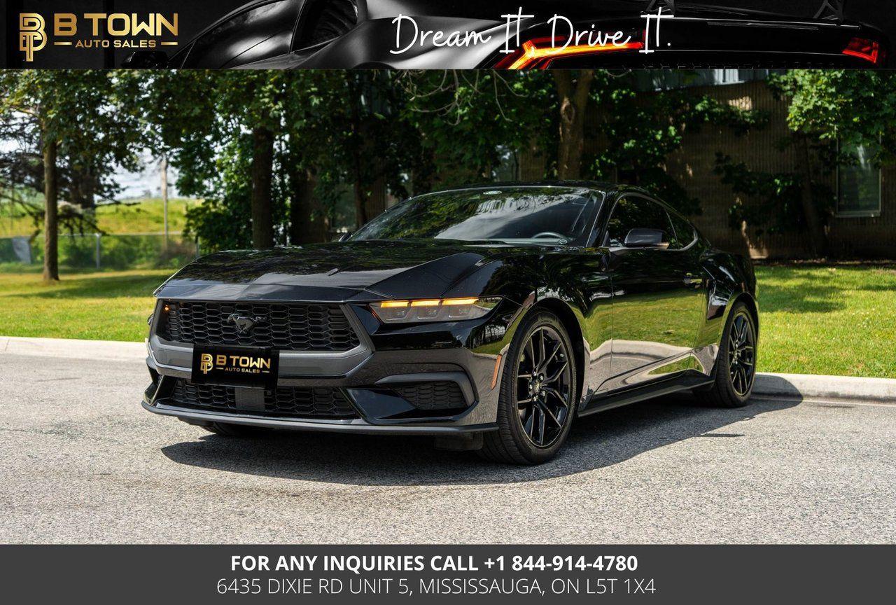 <meta charset=utf-8 />
<strong>2024 Ford Mustang EcoBoost Premium</strong>

<p style=text-align: justify;>It delivers a perfect blend of turbocharged performance, comfort, and advanced tech in a striking design. Powered by a 2.3L EcoBoost engine paired with a 10-speed automatic transmission, it offers a smooth yet exhilarating drive. This Premium trim features a power sunroof, digital instrument cluster, heated and ventilated front seats, dual-zone climate control, and a SYNC® 4 touchscreen with wireless Apple CarPlay and Android Auto. Additional highlights include a premium audio system, remote start, backup camera, and advanced driver-assist features—making this Mustang a true modern muscle car built for daily excitement.

<meta charset=utf-8 />



HST and licensing will be extra

* $999 Financing fee conditions may apply*



Financing Available at as low as 6.99% O.A.C



We approve everyone-good bad credit, newcomers, students.



Previously declined by bank ? No problem !!



Let the experienced professionals handle your credit application.

<meta charset=utf-8 />
Apply for pre-approval today !!



At B TOWN AUTO SALES we are not only Concerned about selling great used Vehicles at the most competitive prices at our new location 6435 DIXIE RD unit 5, MISSISSAUGA, ON L5T 1X4. We also believe in the importance of establishing a lifelong relationship with our clients which starts from the moment you walk-in to the dealership. We,re here for you every step of the way and aims to provide the most prominent, friendly and timely service with each experience you have with us. You can think of us as being like ‘YOUR FAMILY IN THE BUSINESS’ where you can always count on us to provide you with the best automotive care.