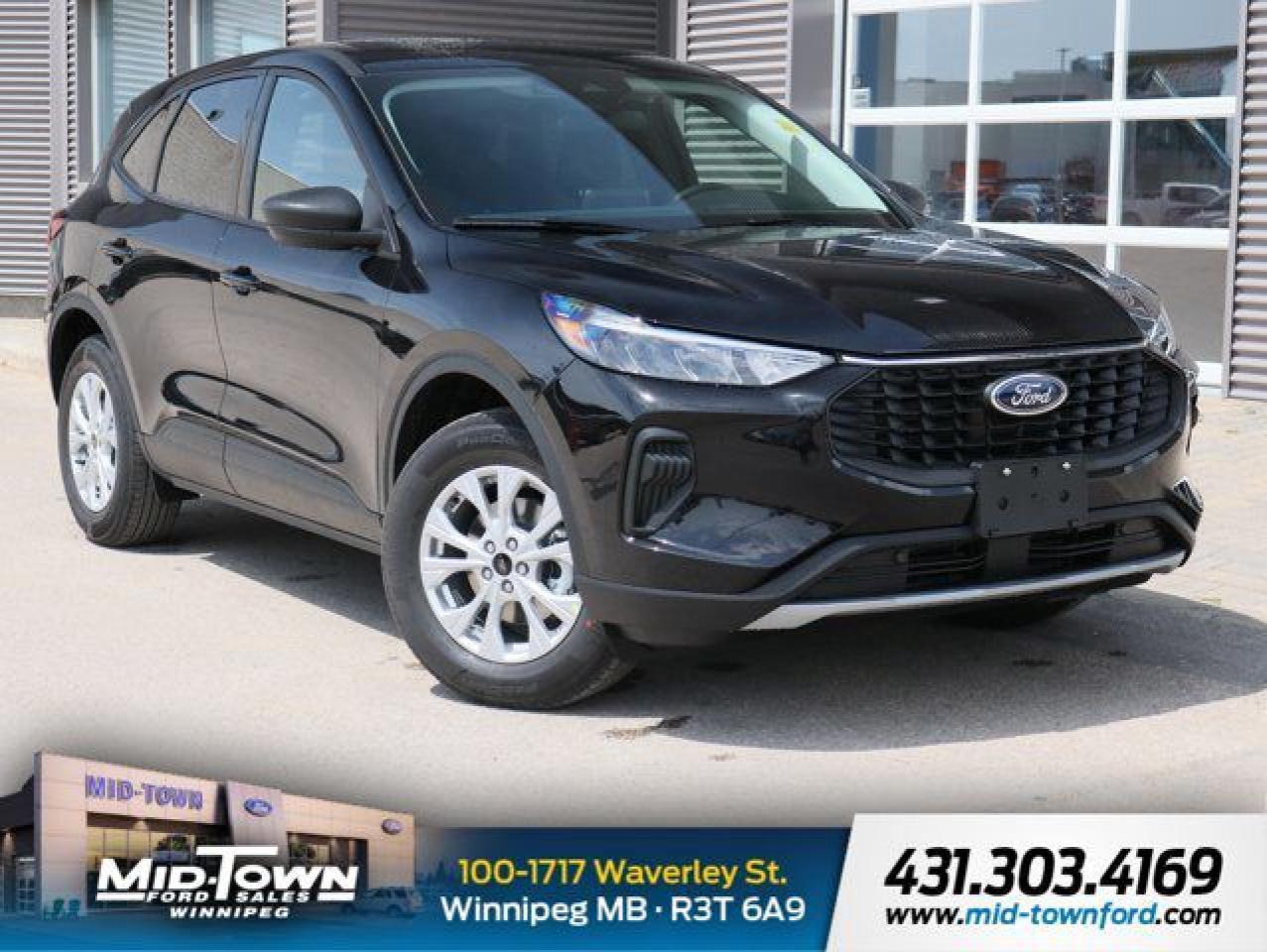 *2025 Ford Escape Active AWD*<br />Engine: 1.5L EcoBoost with Auto Start-Stop | Transmission: 8-Speed Automatic<br />Exterior: Agate Black Metallic | Interior: Ebony Cloth<br /><br />Smart, efficient, and adventure-ready, the 2025 Escape Active AWD delivers confident performance in a compact SUV thats built for everyday life. Its 1.5L EcoBoost engine with Auto Start-Stop offers the perfect blend of power and fuel economy, while the available AWD system ensures traction in all conditions.<br /><br />*Key Features:*<br /><br /> * <br /><br /> *1.5L EcoBoost with AWD* -- Responsive performance and efficiency with added control<br /><br /> * <br /><br /> *Heated Front Seats & Steering Wheel* -- Cold-weather comfort at your fingertips<br /><br /> * <br /><br /> *BLIS with Cross-Traffic Alert* -- Awareness where you need it most<br /><br /> * <br /><br /> *Power Liftgate* -- Easy access to cargo space with the push of a button<br /><br /> * <br /><br /> *Auto High Beams* -- Automatically adjust to changing light conditions<br /><br /> * <br /><br /> *AdvanceTrac with Roll Stability Control* -- Improved handling and safety in varying terrain<br /><br />Finished in sleek Agate Black, the 2025 Escape Active is a practical and stylish companion for drivers who need versatility without sacrificing comfort or tech.