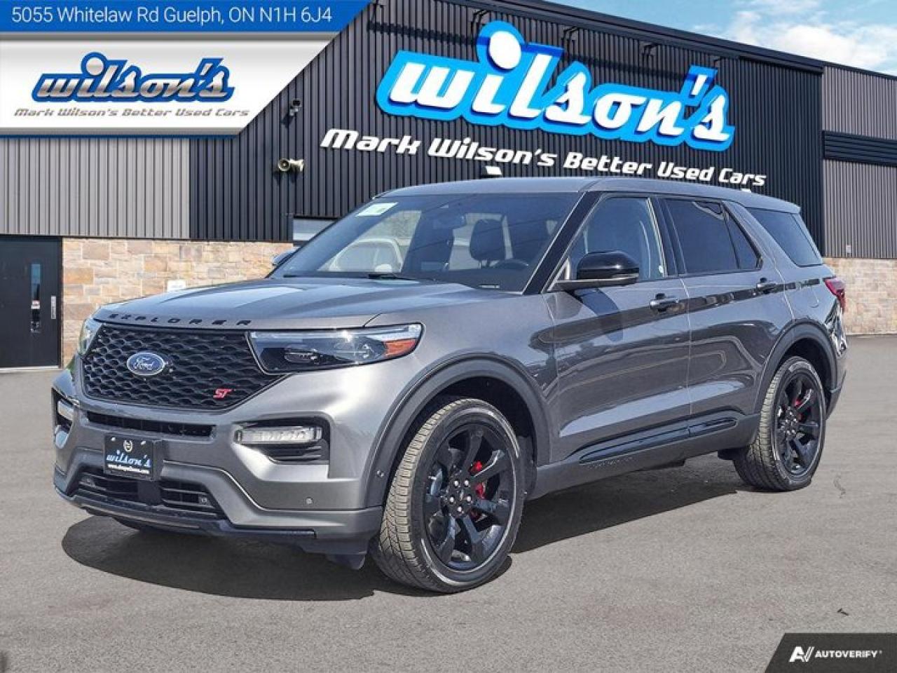 Used 2021 Ford Explorer ST 4WD | 3rd Row | Leather | Navi | Twin Moonroof | Tech Pack | Heated + Ventilated Seats and More ! for sale in Guelph, ON