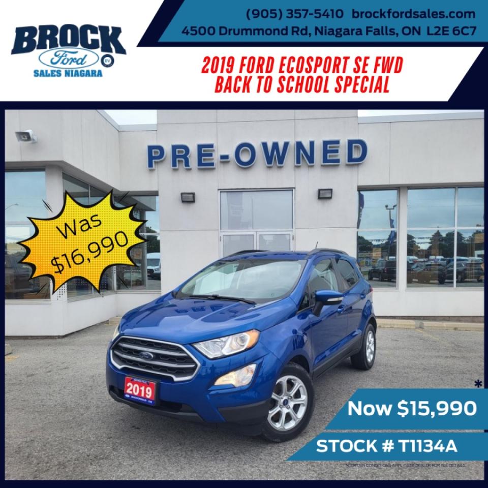 Used 2019 Ford EcoSport SE FWD for sale in Niagara Falls, ON
