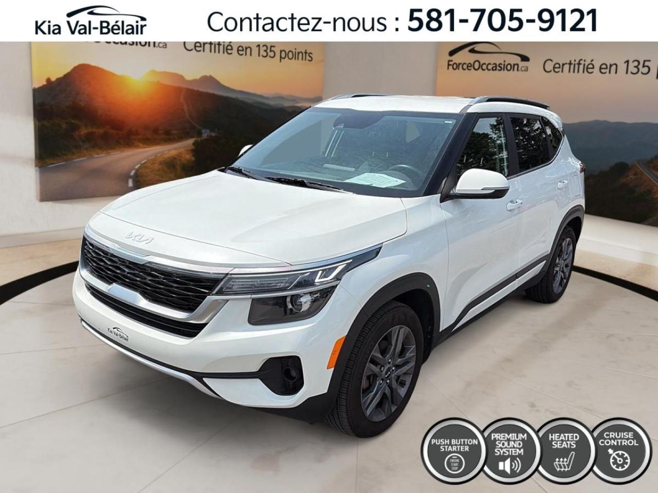 Used 2023 Kia Seltos EX * CUIR * CAMERA * CARPLAY * CRUISE * GPS * A/C for sale in Québec, QC
