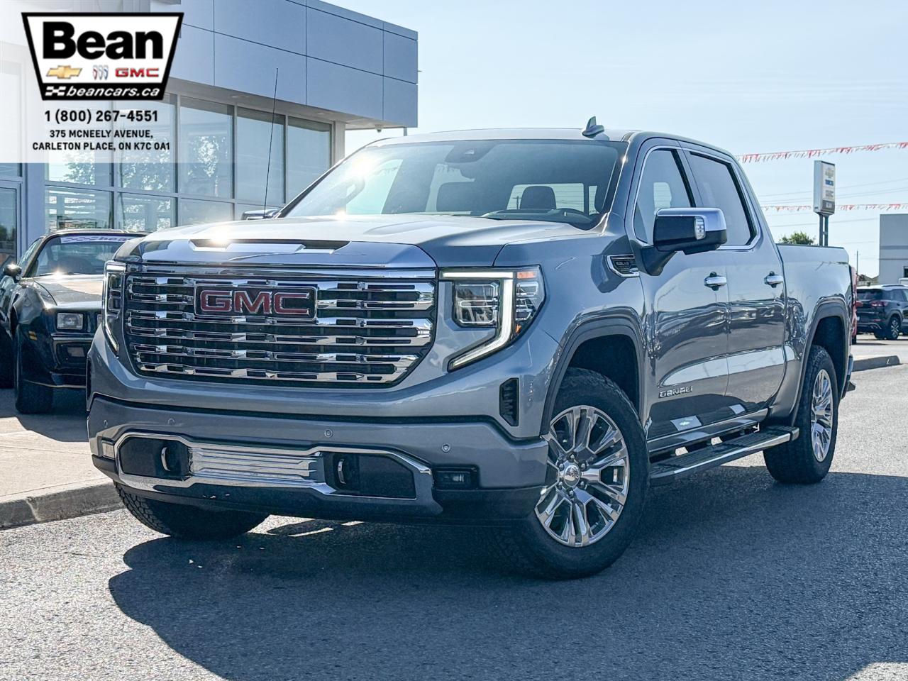 New 2025 GMC Sierra 1500 Denali 5.3L V8 WITH REMOTE START/ENTRY, SUNROOF, HEATED SEATS, HEATED STEERING WHEEL, VENTILATED SEATS, BOSE SPEAKERS, APPLE CARPLAY AND ANDROID AUTO for sale in Carleton Place, ON