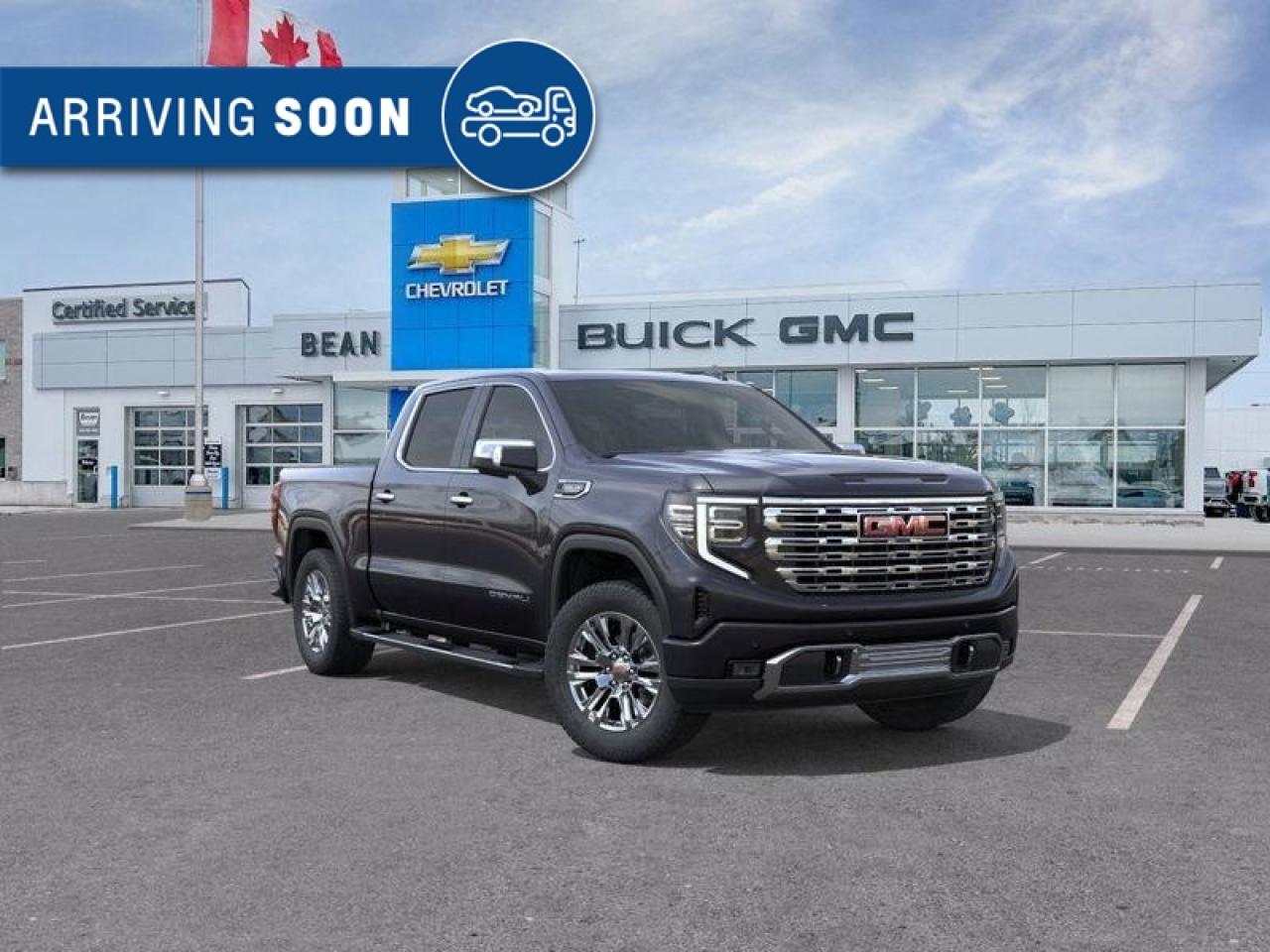 New 2025 GMC Sierra 1500 Denali 5.3L V8 WITH REMOTE START/ENTRY, SUNROOF, HEATED SEATS, HEATED STEERING WHEEL, VENTILATED SEATS, BOSE SPEAKERS, APPLE CARPLAY AND ANDROID AUTO for sale in Carleton Place, ON