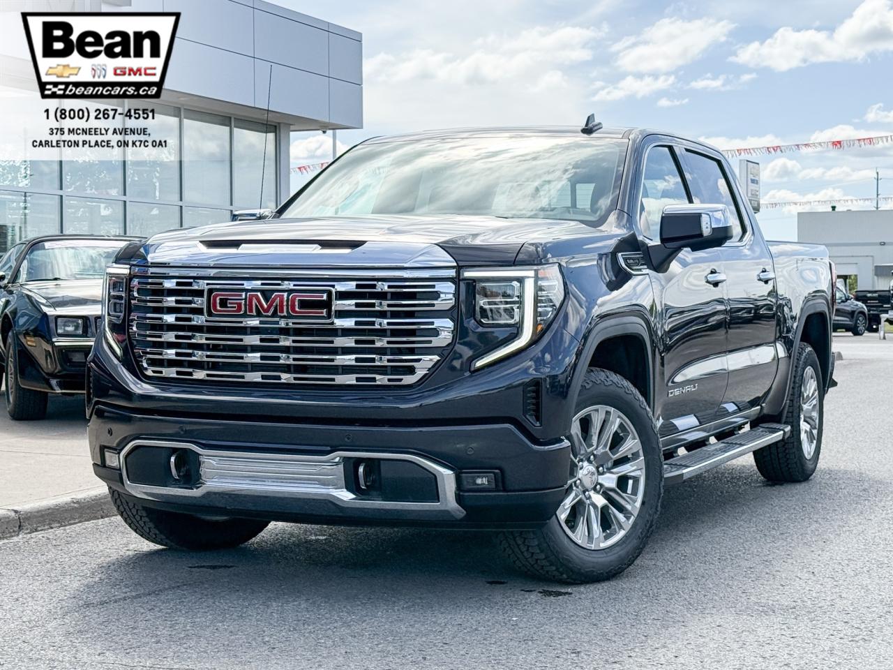 New 2025 GMC Sierra 1500 Denali 5.3L V8 WITH REMOTE START/ENTRY, SUNROOF, HEATED SEATS, HEATED STEERING WHEEL, VENTILATED SEATS, BOSE SPEAKERS, APPLE CARPLAY AND ANDROID AUTO for sale in Carleton Place, ON