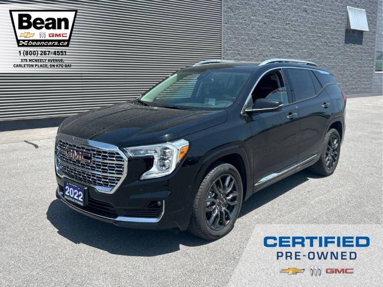 Used 2022 GMC Terrain Denali 1.5L 4CYL TURBO, DENALI AWD, BLACK DIAMOND EDITION, SKSCAPE SUNROOF, HEATED AND VENTILATED FRONT SEATS, HEATED REAR SEATS, HEATED STEERING WHEEL, REMOTE VEHICLE START, HUD, 19