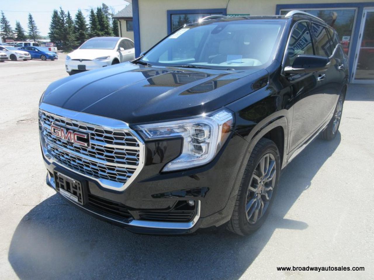 Used 2024 GMC Terrain ALL-WHEEL DRIVE DENALI-VERSION 5 PASSENGER 1.5L - TURBO.. NAVIGATION.. PANORAMIC SUNROOF.. LEATHER.. HEATED SEATS & WHEEL.. POWER TAILGATE.. for sale in Bradford, ON