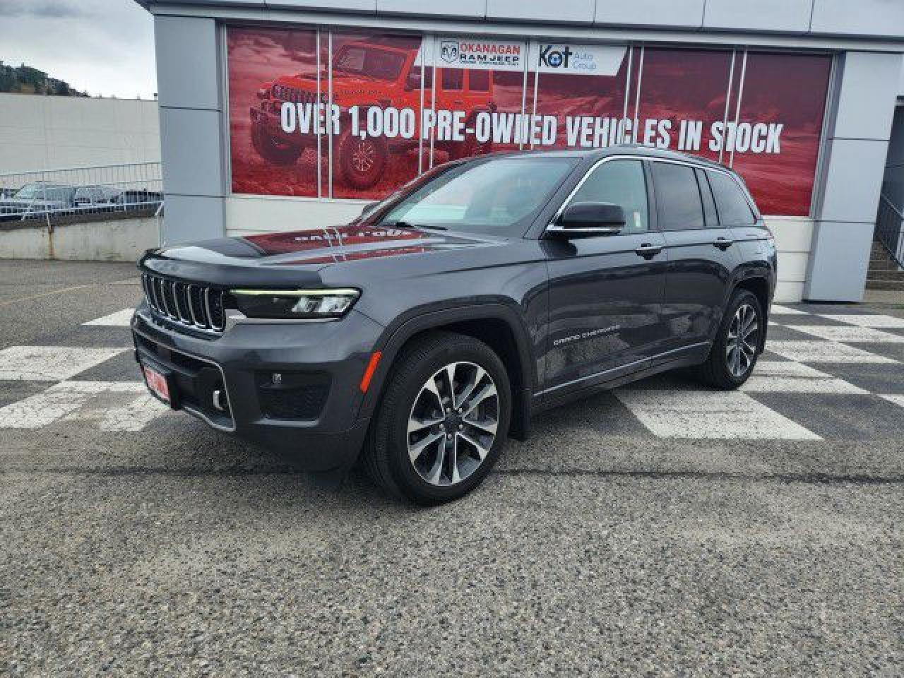 Used 2022 Jeep Grand Cherokee Overland | Loaded! | 5.7L V8 w/ FuelSaver MDS | Advanced ProTech package | Luxury Tech package for sale in Kelowna, BC