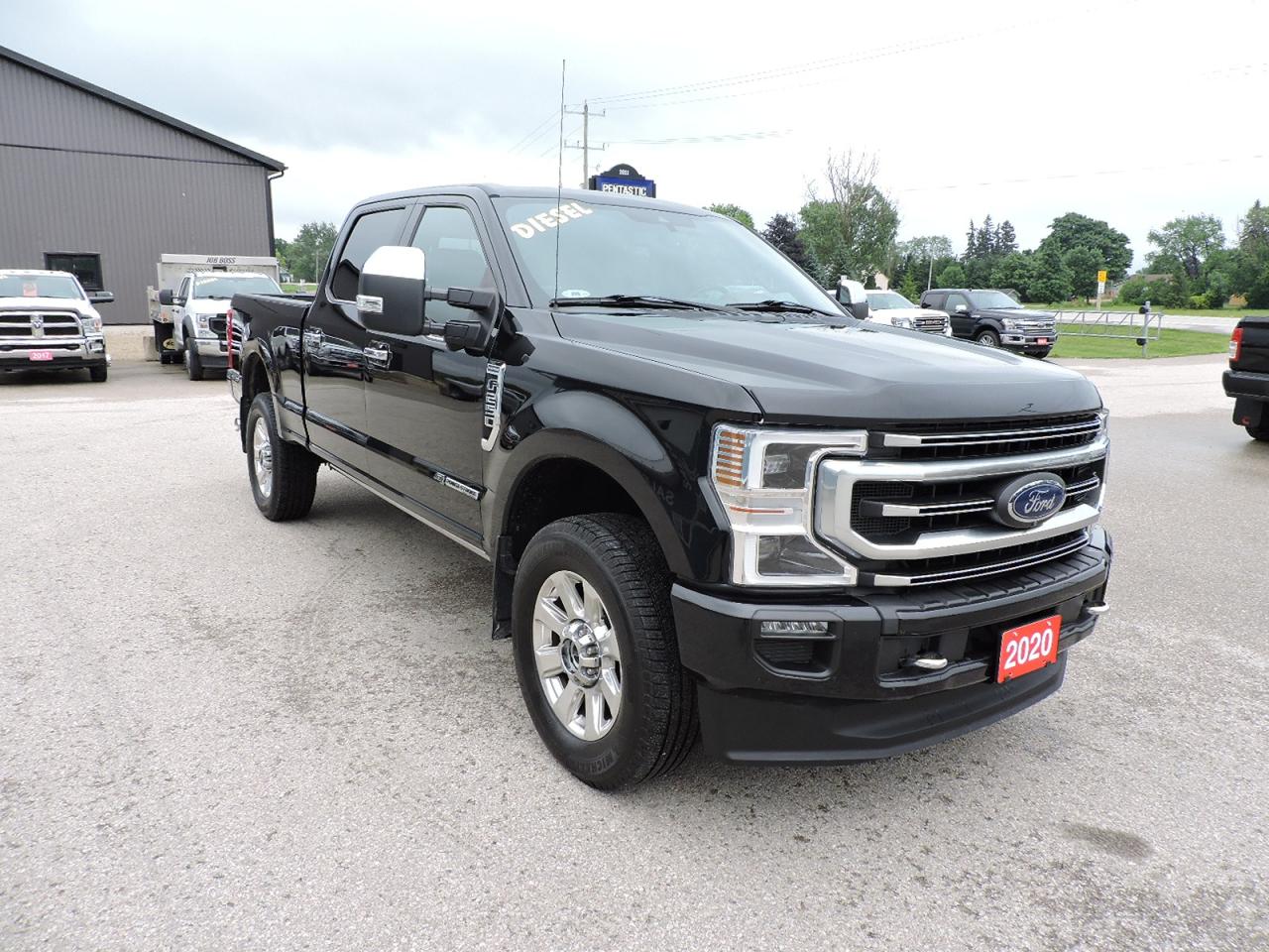 Used 2020 Ford SUPER DUTY F-250 SRW Platinum Diesel 4X4 Leather Loaded Only 79000 KMS for sale in Gorrie, ON