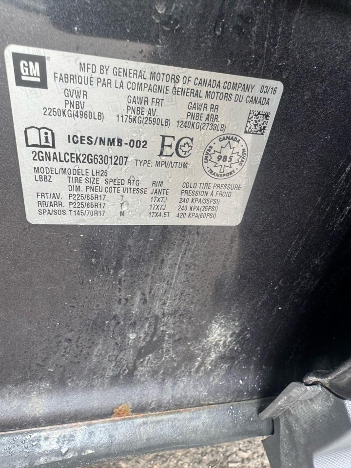 2016 Chevrolet Equinox LT, ALLOYS, 4 CYL, AUTO, AS IS SPECIAL - Photo #18