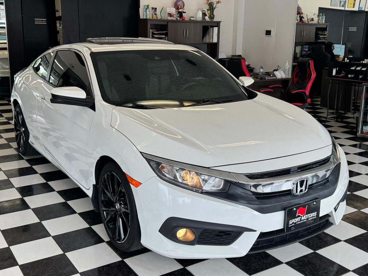 2018 Honda Civic EX-T COUPE w/Honda Sensing+Roof+CLEAN CARFAX Photo