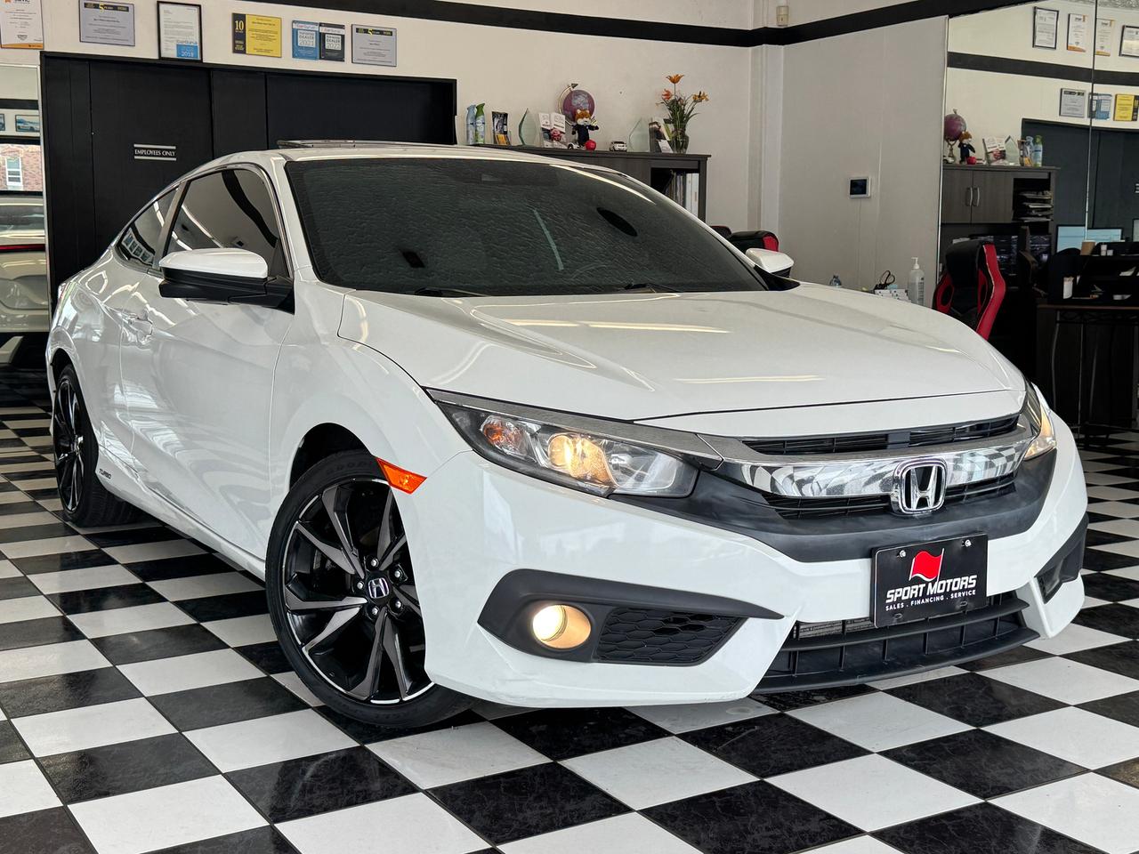 2018 Honda Civic EX-T COUPE w/Honda Sensing+Roof+CLEAN CARFAX Photo