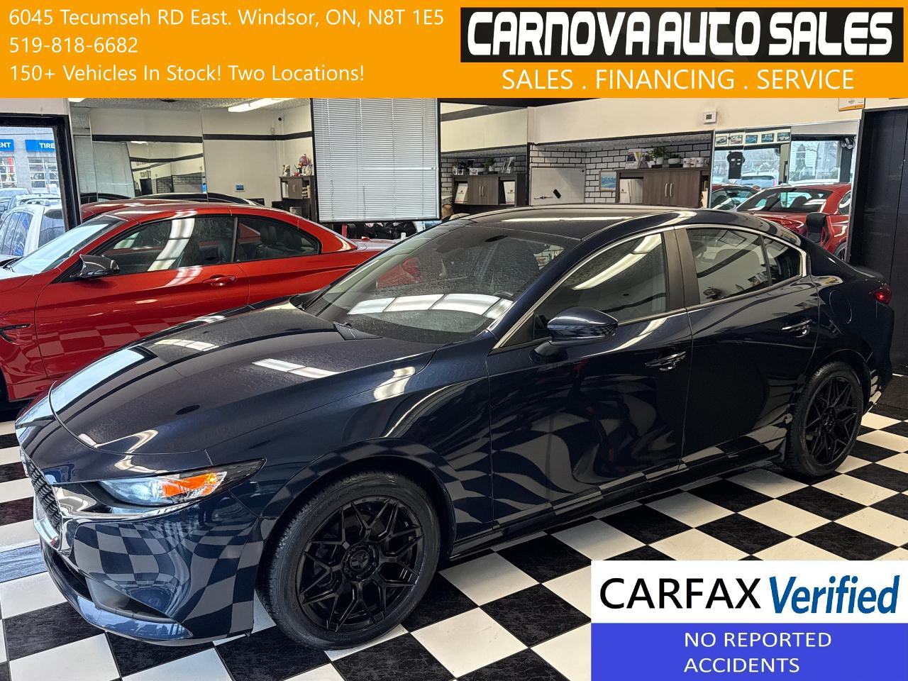 Used 2022 Mazda MAZDA3 GX+New Tires+Wheels+BSM+ApplePlay+CLEAN CARFAX for sale in Windsor, ON