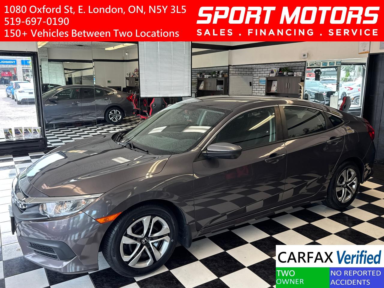 Used 2018 Honda Civic LX+New Tires+Brakes+Camera+ApplePlay+CLEAN CARFAX for sale in London, ON
