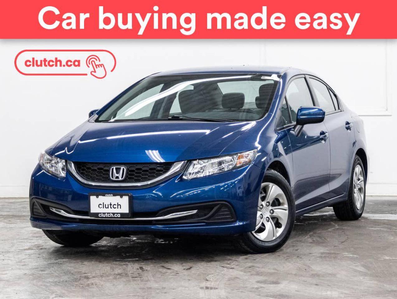 Used 2015 Honda Civic LX w/ Front Heated Seats, Rearview Cam, 12V Outlet for sale in Toronto, ON