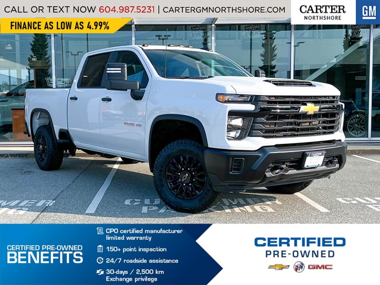 Used 2024 Chevrolet Silverado 3500HD WORK TRUCK 4WD | Ez Lift Tailgate/Skid Plates for sale in North Vancouver, BC