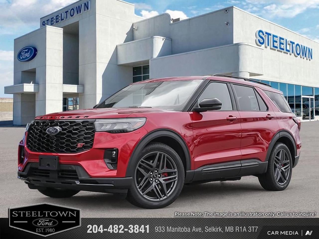 New 2025 Ford Explorer ST  -  Sunroof -  Cooled Seats for sale in Selkirk, MB