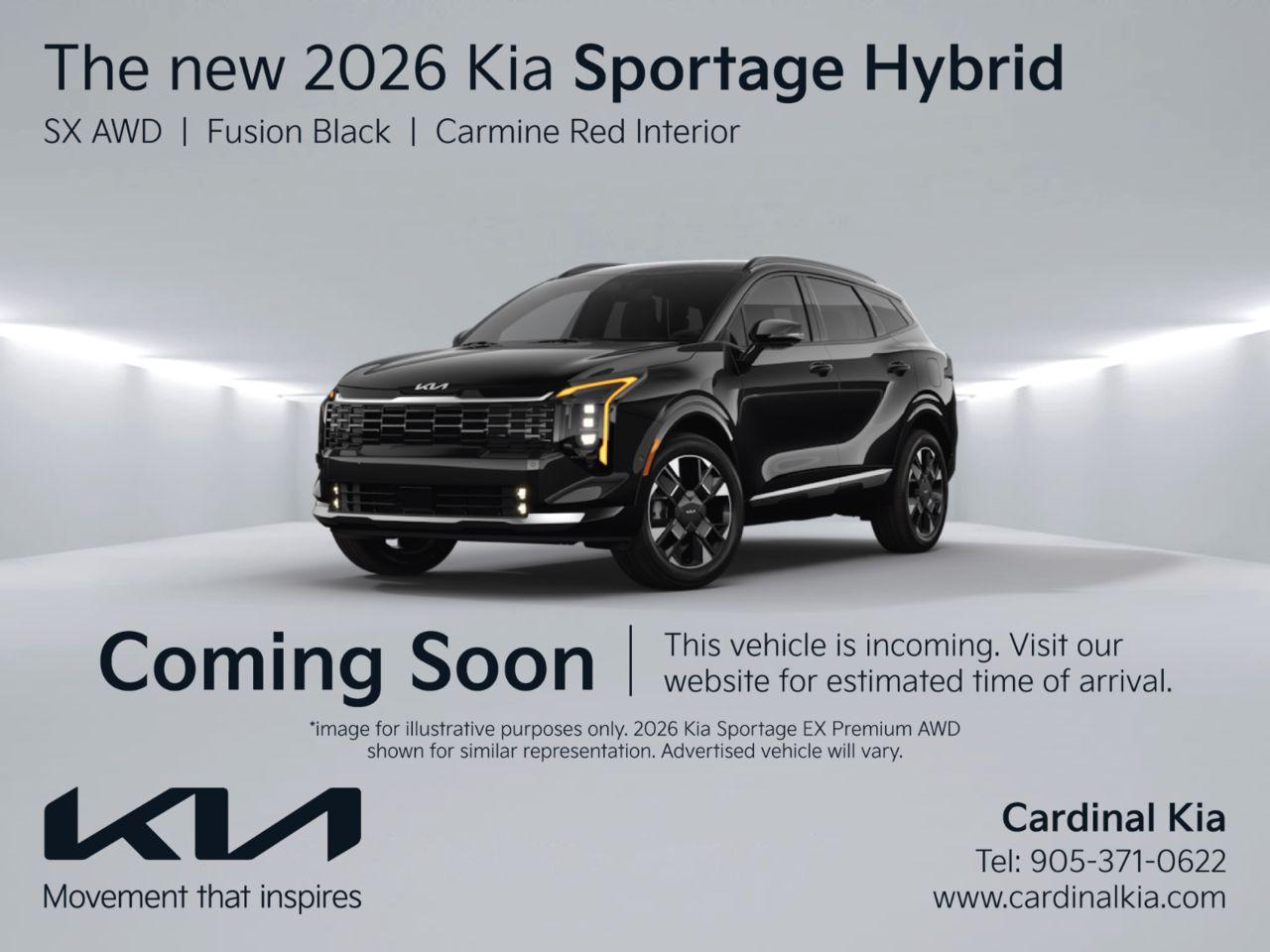 New 2026 Kia Sportage HEV SX - Red Interior for sale in Niagara Falls, ON