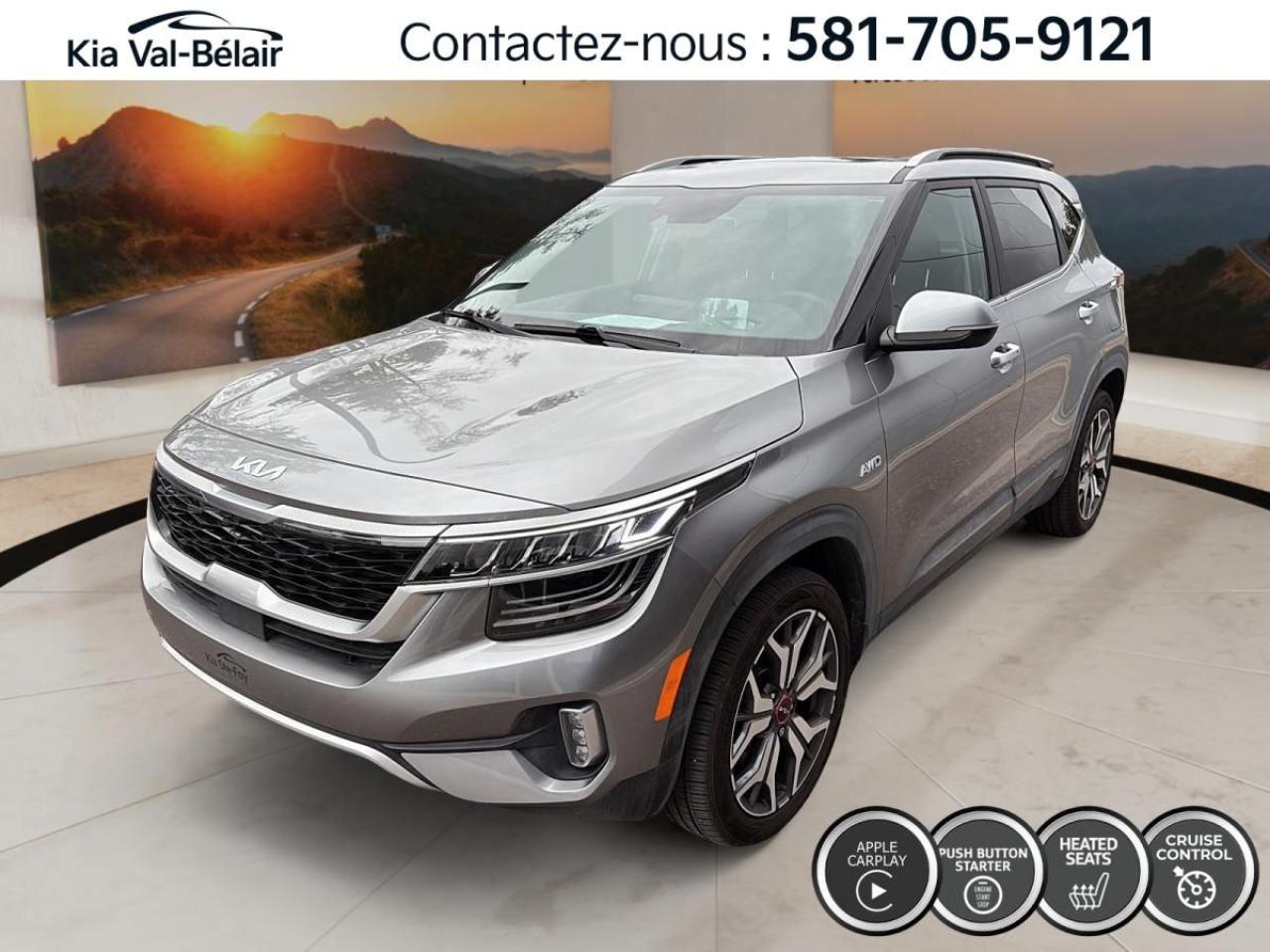 Used 2023 Kia Seltos SX * TURBO * AWD * CUIR * TOIT * CARPLAY * BOSE for sale in Québec, QC