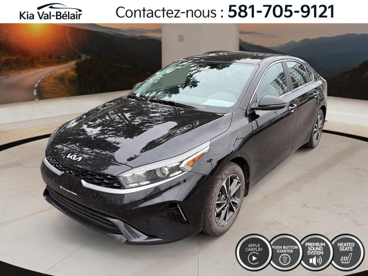 Used 2023 Kia Forte EX IVT * A/C * CARPLAY * CUIR * SIEGE CHAUFF * for sale in Québec, QC
