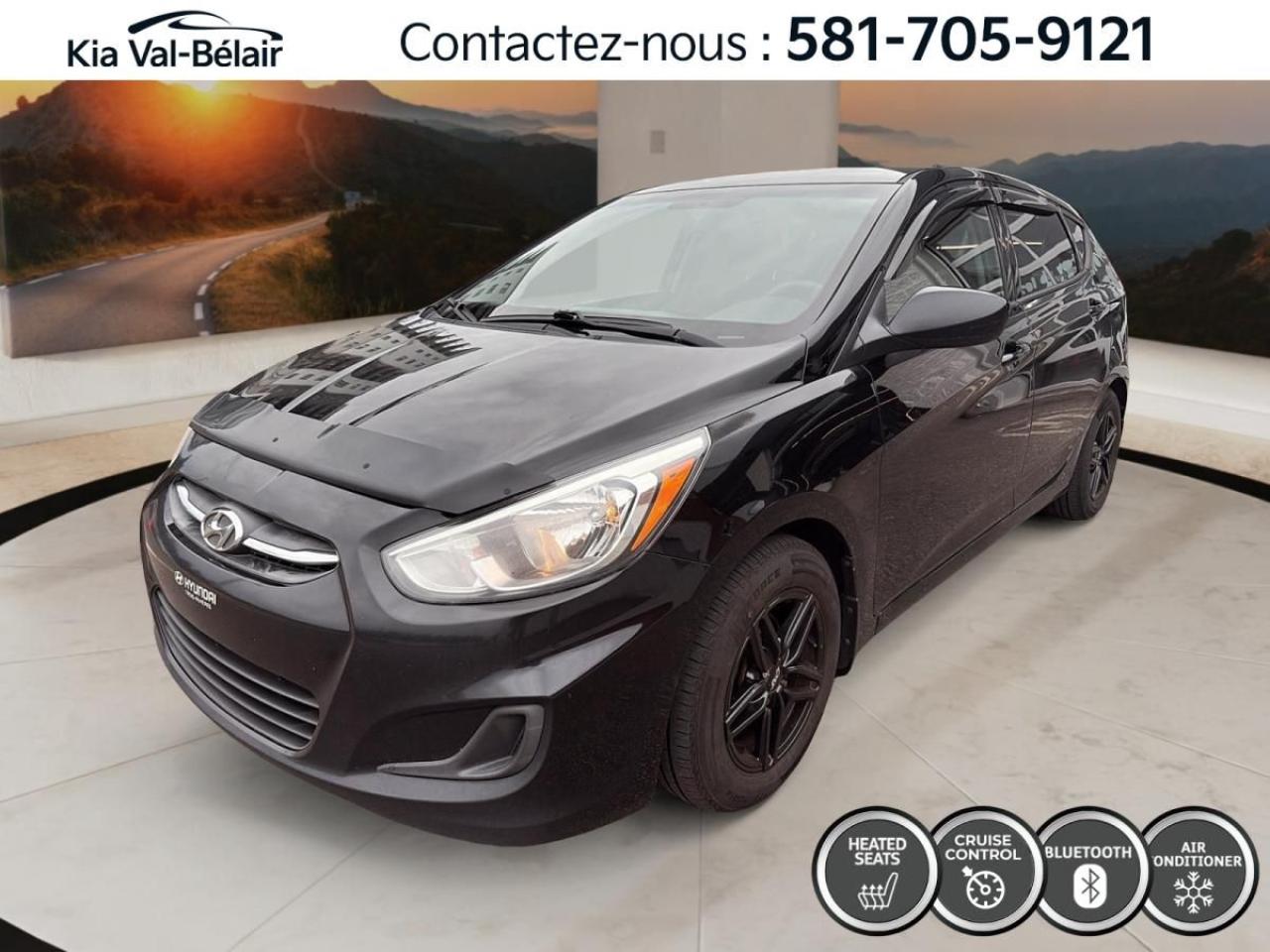 Used 2016 Hyundai Accent GL* FWD * CRUISE * BLUETOOTH * SIÈGES CHAUFF * A/C for sale in Québec, QC