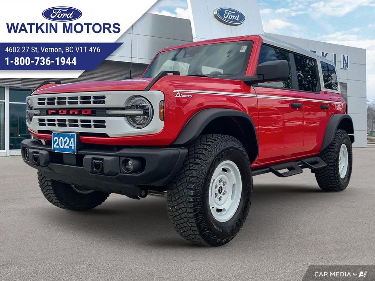 Used 2024 Ford Bronco 4DOOR 4X4 HERITAGE for sale in Vernon, BC
