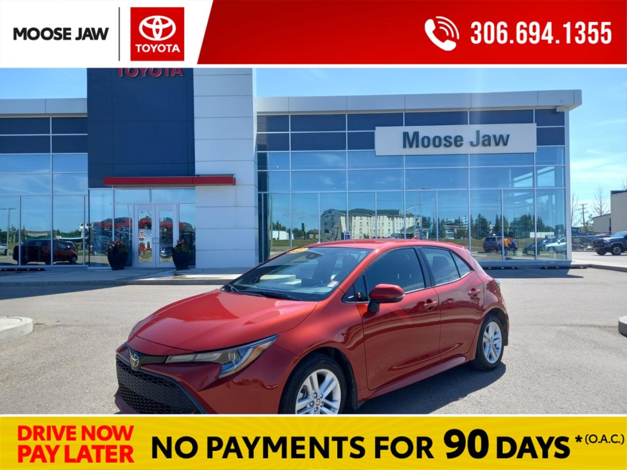 Used 2019 Toyota Corolla Hatchback Only 14,855 KMS !!! ONE OWNER, MANUAL TRANSMISSION, WILL NOT LAST LONG!! for sale in Moose Jaw, SK