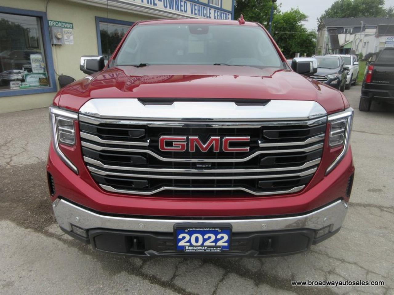 2022 GMC Sierra 1500 GREAT KM'S SLT-EDITION 5 PASSENGER 5.3L - V8.. 4X4.. CREW-CAB.. SHORTY.. POWER SUNROOF.. LEATHER.. HEATED/AC SEATS.. BACK-UP CAMERA.. BOSE AUDIO.. Photo3