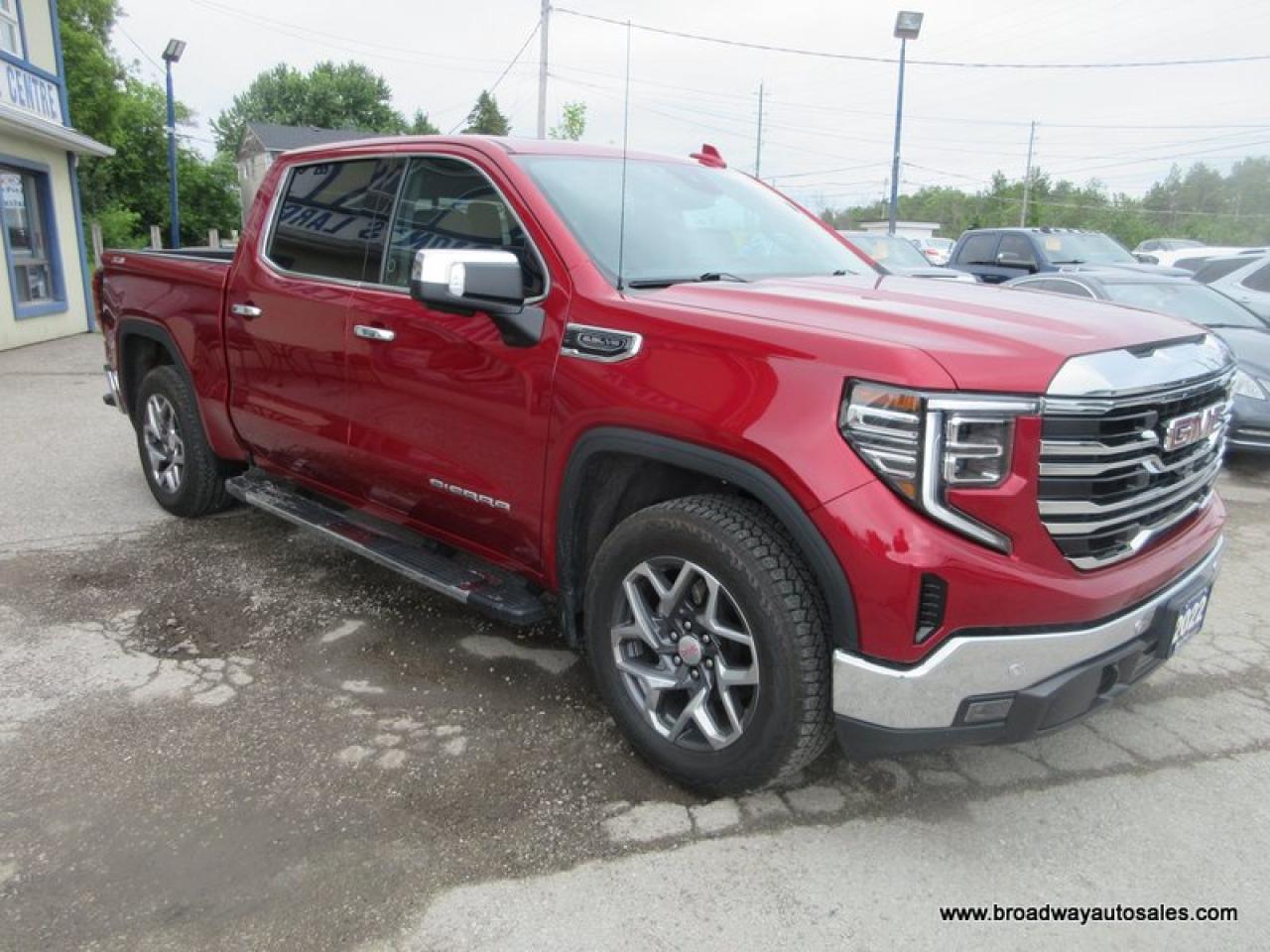 2022 GMC Sierra 1500 GREAT KM'S SLT-EDITION 5 PASSENGER 5.3L - V8.. 4X4.. CREW-CAB.. SHORTY.. POWER SUNROOF.. LEATHER.. HEATED/AC SEATS.. BACK-UP CAMERA.. BOSE AUDIO.. Photo4