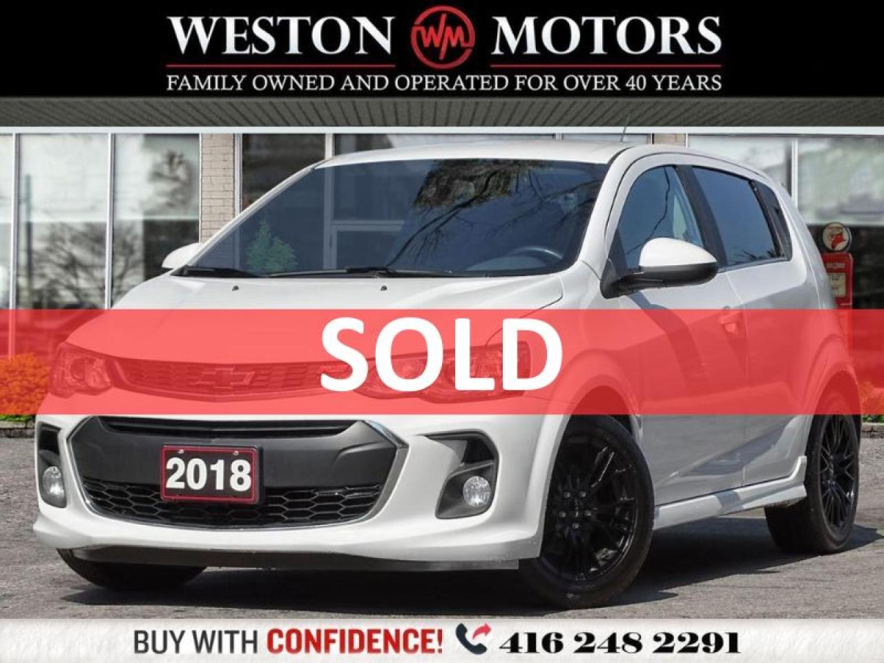 2018 Chevrolet Sonic LT*RS PKG*HEATED SEATS*REV CAM!!* CLEAN CARFAX!!**