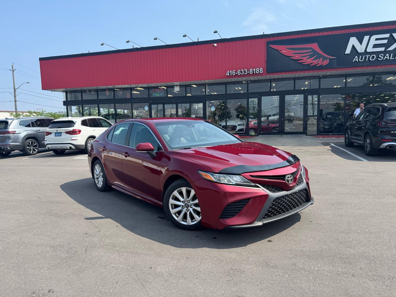 Used 2018 Toyota Camry SE AUTO LEATHER A/CARPLAY B/SPOT P/START CAMERA for sale in North York, ON
