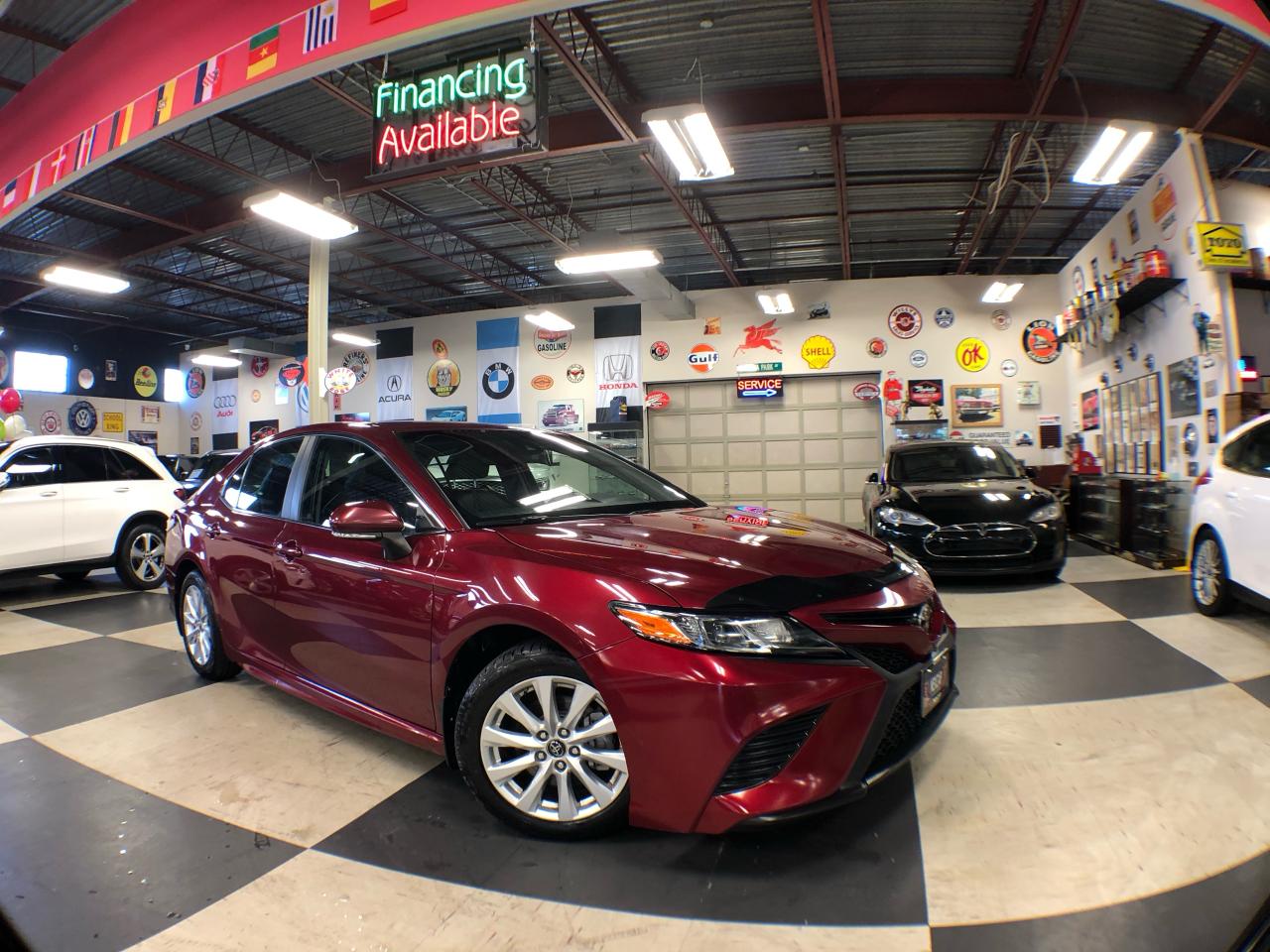 2018 Toyota Camry SE AUTO LEATHER A/CARPLAY B/SPOT P/START CAMERA