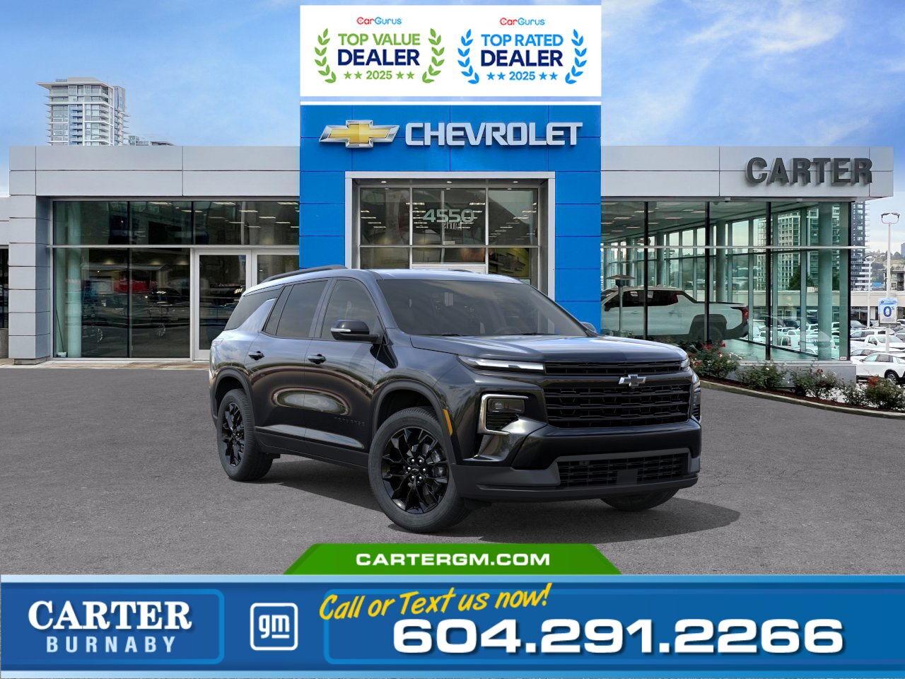 New 2025 Chevrolet Traverse LT AWD | 2.5L ENGINE/TRAILERING PACKAGE/POWER SEAT for sale in Burnaby, BC