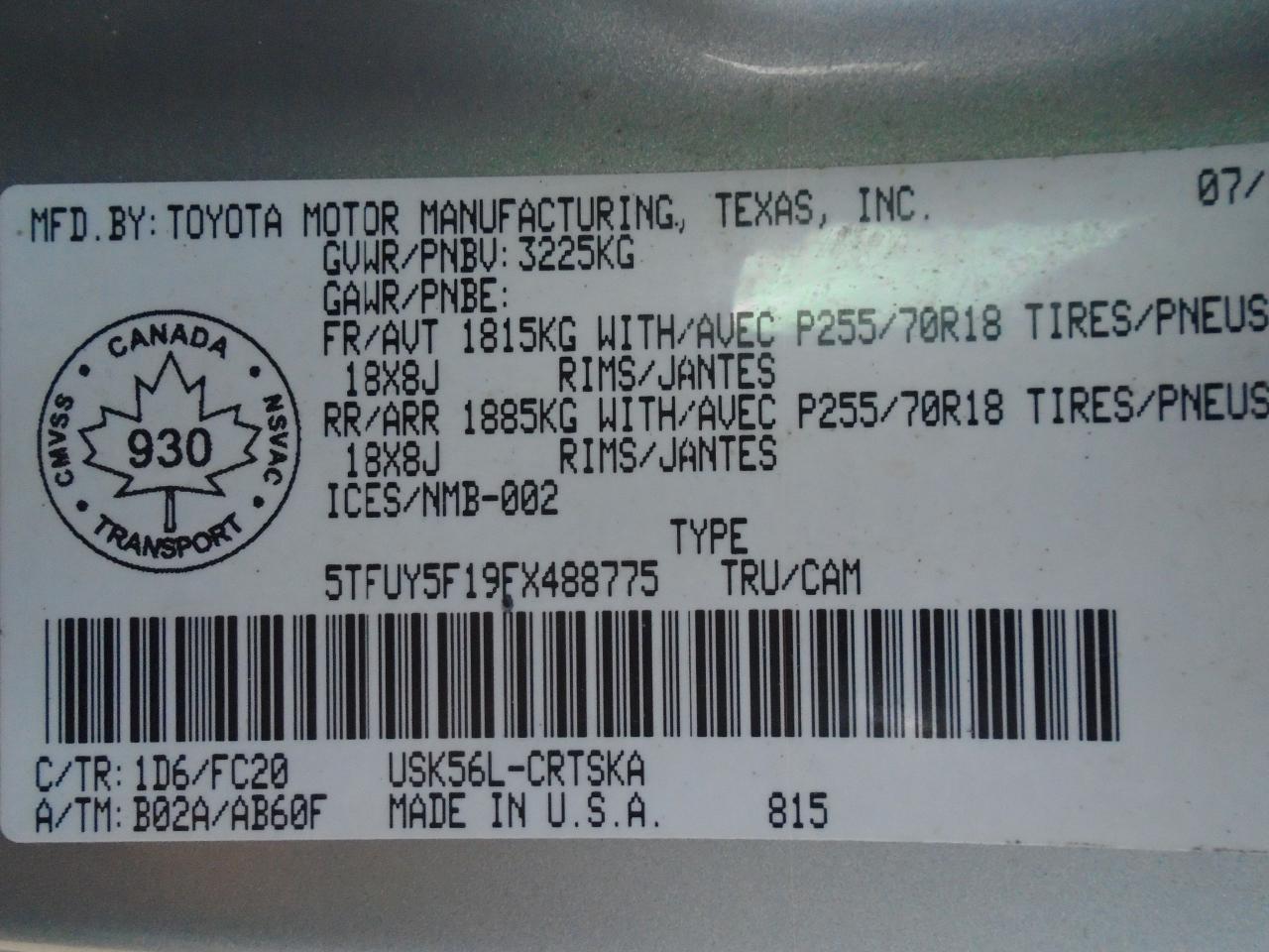 2015 Toyota Tundra 4WD Double Cab 146  5.7L SR - Photo #31