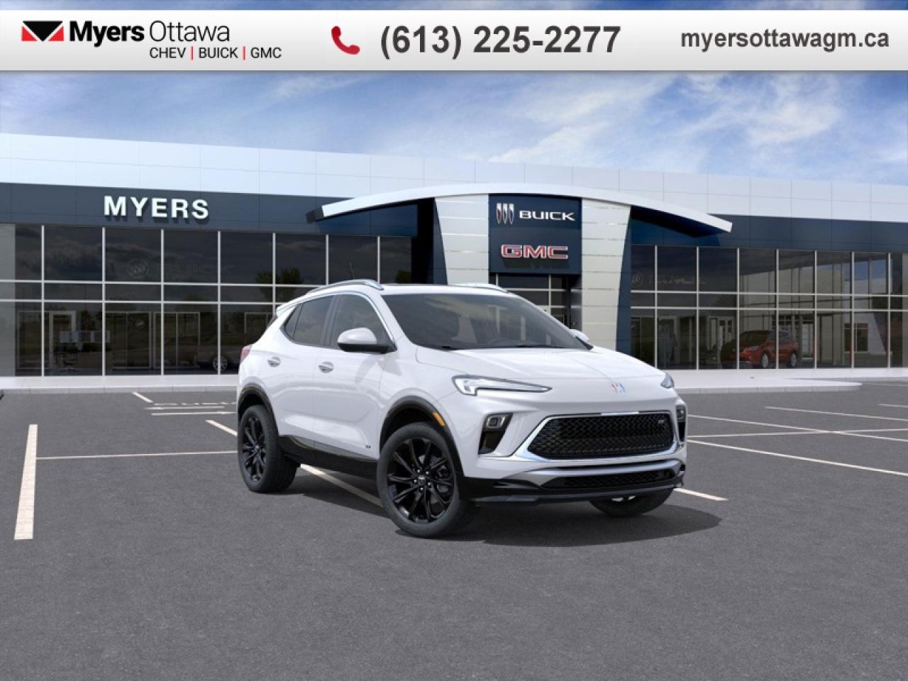 <br> <br>With crisp body lines, a streamlined stance, and a distinctively athletic tone, this Buick Encore GX offers style that stands out. <br> <br>This intelligently engineered Encore GX is ready to hit the road with versatile seating and cargo, stunning style, and an adventurous spirit. This SUV can fit your life, fit into your life, and help you find where you fit in all in one drive. With efficient power delivery and an engaging infotainment system, even the longest trips are made fun. For the evolution of the luxury family SUV, look no further than this Buick Encore GX.<br> <br>This Summit White SUV has an Automatic transmission and is powered by a 155HP 1.3L 3 Cylinder Engine. <br> <br> Our Encore GXs trim level is Sport Touring. This Sport Touring trim steps things up with a power liftgate for rear cargo access, exclusive exterior styling and leatherette upholstery, along with great standard features such as heated front seats, a heated steering wheel, remote engine start, and an 11-inch touchscreen with wireless Apple CarPlay and Android Auto. Safety features include lane change alert with side blind zone alert, lane keep assist with lane departure warning, forward collision alert, and front pedestrian braking. This vehicle has been upgraded with the following features: Sport Touring Equipment Group, Experience Buick Package.<br><br> <br>To apply right now for financing use this link: <a href=https://creditonline.dealertrack.ca/Web/Default.aspx?Token=b35bf617-8dfe-4a3a-b6ae-b4e858efb71d&Lang=en target=_blank>https://creditonline.dealertrack.ca/Web/Default.aspx?Token=b35bf617-8dfe-4a3a-b6ae-b4e858efb71d&Lang=en</a><br><br> <br/> Weve discounted this vehicle $5500.    3.99% financing for 84 months. <br> Buy this vehicle now for the lowest bi-weekly payment of <b>$250.67</b> with $0 down for 84 months @ 3.99% APR O.A.C. ( taxes included, **Rebates may not be applicable on all purchase types [cash, lease, or finance]. Eligibility and conditions may vary. Please see dealer for full details and confirmation of eligibility.   ).  Incentives expire 2026-03-02.  See dealer for details. <br> <br><br> Come by and check out our fleet of 60+ used cars and trucks and 180+ new cars and trucks for sale in Ottawa.  o~o