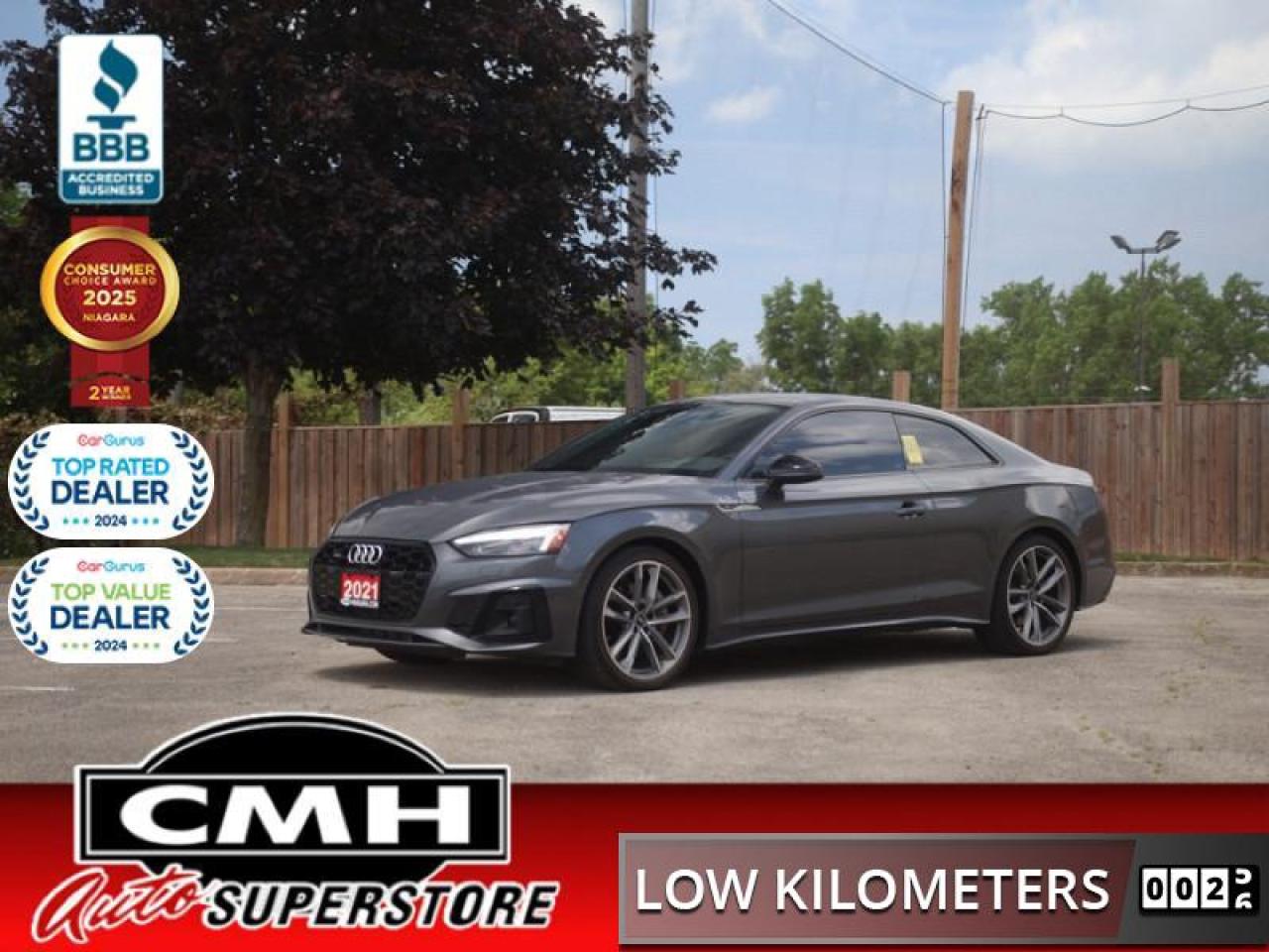 Used 2021 Audi A5 Coupe Technik 2.0 TFSI quattro  **S LINE** for sale in St. Catharines, ON