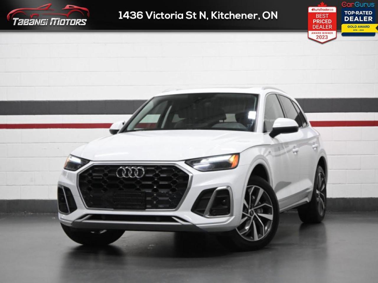 <b>Cash Price: $38,500     Finance Price: $36,500     S-Line, Wireless Apple Carplay & Android Auto, Ambient Lighting, Navigation, Panoramic Roof, Heated Seats & Steering Wheel, Audi Active Lane Assist, Audi Pre Sense, Side Assist, Park Aid! Former Daily Ren</b><br>  Tabangi Motors is family-owned and operated for over 20 years and is a trusted member of the UCDA. Our goal is not only to provide you with the best price, but, more importantly, a quality, reliable vehicle and the best customer service. Serving the Kitchener area, Tabangi Motors is your premier retailer of pre-owned vehicles. Our dedicated sales staff and top-trained technicians are here to make your auto shopping experience fun, easy, and financially advantageous. Please utilize our various online resources and allow our excellent network of people to put you in your ideal car, truck, or SUV today! <br><br>Tabangi Motors treats the needs of each customer with paramount concern. We know that you have high expectations, and as a car dealer, we enjoy the challenge of meeting and exceeding those standards every time. Allow us to demonstrate our commitment to excellence! Call us at 905-670-3738 or email us at customercare@tabangimotors.com to book an appointment. <br><hr></hr>CERTIFICATION: Have your new pre-owned vehicle certified at Tabangi Motors! We offer a full safety inspection exceeding industry standards, including oil change and professional detailing before delivery. Vehicles are not drivable if they are not certified. The certification package is available for $695 on qualified units (Certification is not available on vehicles marked As-Is). All trade-ins are welcome. Taxes and licensing are extra.<br><hr></hr><br> <br>   This Audi Q5 is well-equipped and well-rounded, with delightful driving dynamics. This  2023 Audi Q5 is for sale today in Kitchener. <br> <br>For luxury SUV buyers who are big on style and technology, this 2023 Audi Q5 is a handsome choice with plenty to like. This vehicle looks good, treats occupants right, and wont seem out of place at the valet stand. This Q5 applies the brands luxury pedigree to the compact-crossover template, and features an impeccably-built cabin with upscale features, impressive ergonomics, and a tranquil ride quality. Overall, this Audi Q5 promotes a stately image and delivers a posh driving experience.This  SUV has 61,738 kms. Its  white in colour  . It has a 7 speed automatic transmission and is powered by a  261HP 2.0L 4 Cylinder Engine.  This vehicle has been upgraded with the following features: Air, Rear Air, Tilt, Cruise, Power Windows, Power Locks, Power Mirrors. <br> <br>To apply right now for financing use this link : <a href=https://kitchener.tabangimotors.com/apply-now/ target=_blank>https://kitchener.tabangimotors.com/apply-now/</a><br><br> <br/><br><hr></hr>SERVICE: Schedule an appointment with Tabangi Service Centre to bring your vehicle in for all its needs. Our licensed technicians and repair facility offer the highest-quality services at the most competitive prices. All work is manufacturer warranty approved and comes with a 2-year parts and labour warranty. Start saving hundreds of dollars by servicing your vehicle with Tabangi. Call us at 905-670-8100 or follow this link to book an appointment today! PRICE: Everyone deserves the best price on their new pre-owned vehicle without uncomfortable negotiations. By constantly monitoring the market and adjusting our prices below the market average, you can buy confidently knowing you are getting the best price possible! No haggle pricing. No pressure. Why pay more somewhere else?<br><hr></hr>WARRANTY: This vehicle qualifies for an extended warranty with different terms and coverages available. Dont forget to ask for help choosing the right one for you.<br><hr></hr>FINANCING: No credit? New to the country? Bankruptcy? Consumer proposal? Collections? You dont need good credit to finance a vehicle. Bad credit is usually good enough. Give our finance and credit experts a chance to get you approved and start rebuilding credit today!<be>The price online reflects a $2000 Finance Credit applied. Cash Price will differ. o~o