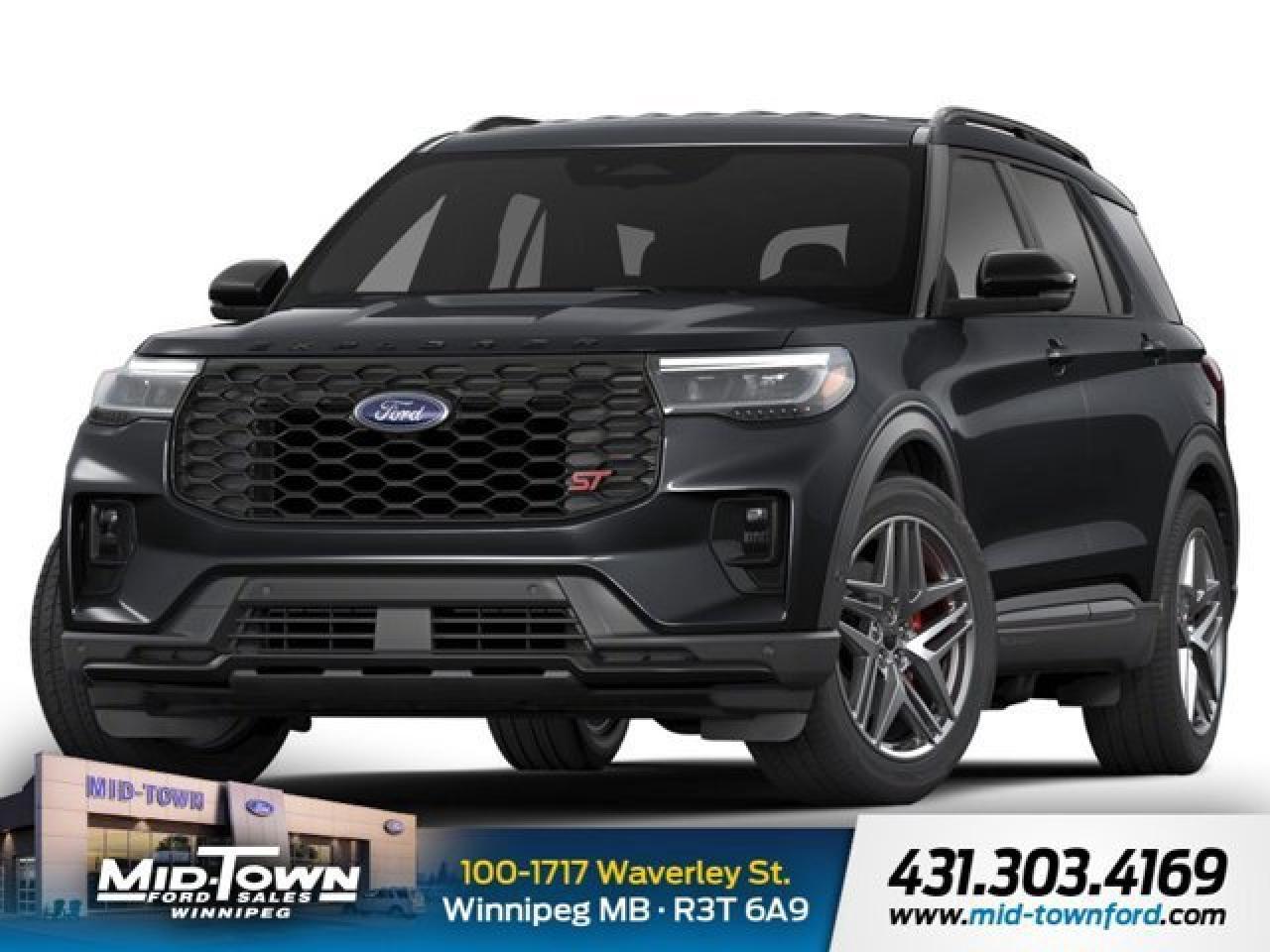 New 2025 Ford Explorer ST-Line | Wireless Charging Pad | Second Row Heated Seats for sale in Winnipeg, MB