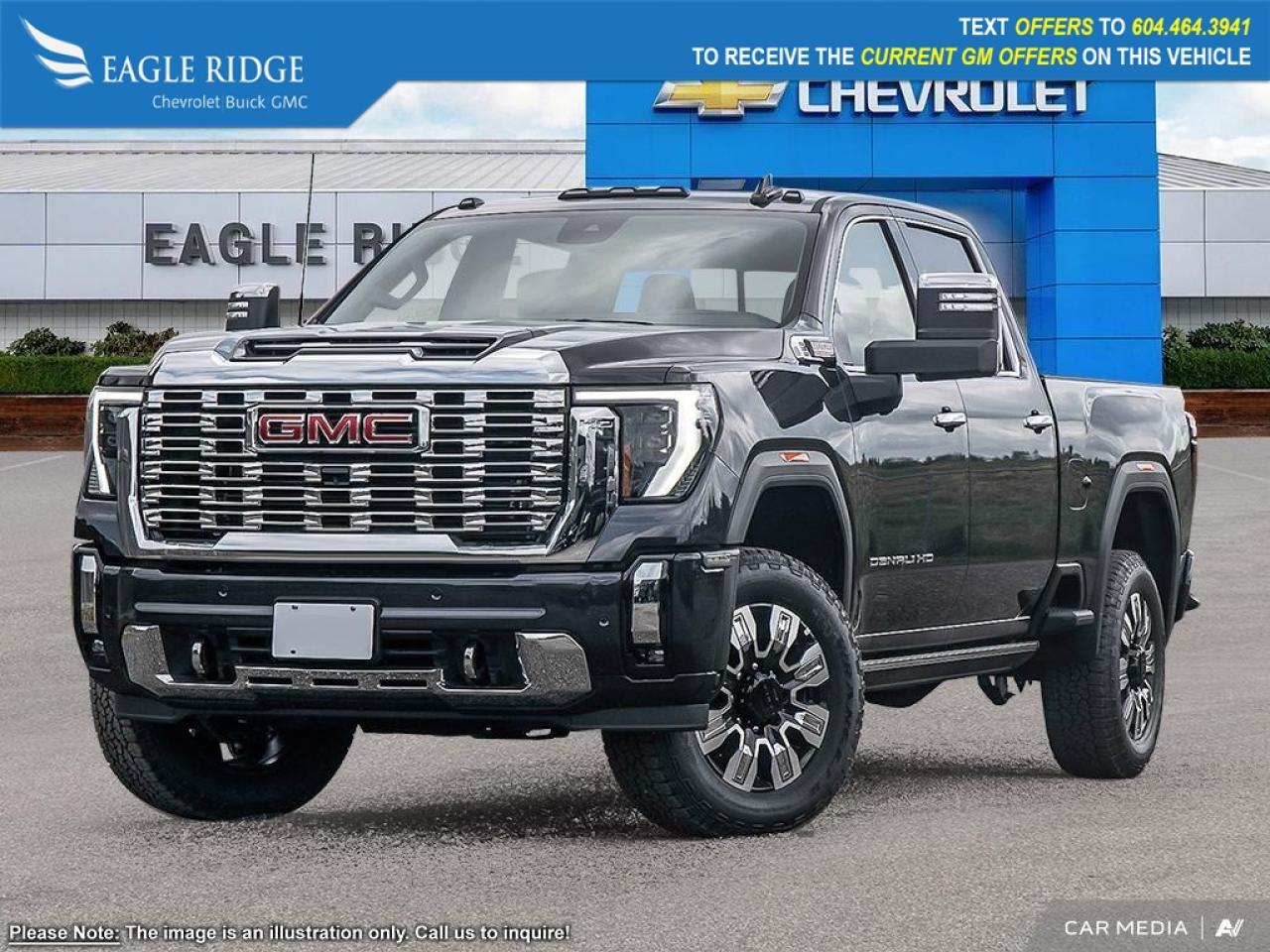 New 2025 GMC Sierra 3500 HD Denali Navigation, heated seats, 4WD, 13.4 touchscreen with Google built-in, remote vehicle start, engine stop/start, auto-locking rear differential, automatic emergency braking, HD surround vision, lane kee for sale in Coquitlam, BC