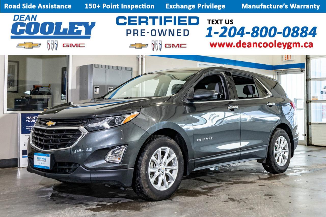 Front Wheel Drive, Aluminum Wheels, 4-Wheel Disc Brakes, Turbocharged, Heated Front Seats, Remote Engine Start, Back-Up Camera.  The 2018 Chevrolet Equinox LT at Dean Cooley GM is your perfect companion for both rugged winters and serene parkland adventures. The turbocharged engine delivers a dynamic driving experience ideal for navigating through the snowy roads of Dauphin. Its Front Wheel Drive and Aluminum Wheels ensure stability and control, giving you confidence in any weather condition. The Heated Front Seats provide warmth on those cold mornings, while the Remote Engine Start lets you conveniently start your vehicle from the comfort of your home, ensuring a warm and welcoming interior as you set out on your journey.  Inside, the Equinox offers a comfortable and connected ride with modern amenities like a Back-Up Camera and Steering Wheel Audio Controls, ensuring both safety and entertainment. Whether heading to explore the local provincial parks or simply cruising around town, the Equinoxs spacious interior and advanced technology make every drive enjoyable. Visit Dean Cooley GM in Dauphin to experience the perfect blend of performance and comfort tailored for your lifestyle.
