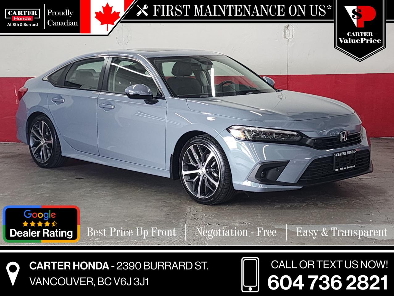 Used 2023 Honda Civic Sedan Touring CVT for sale in Vancouver, BC