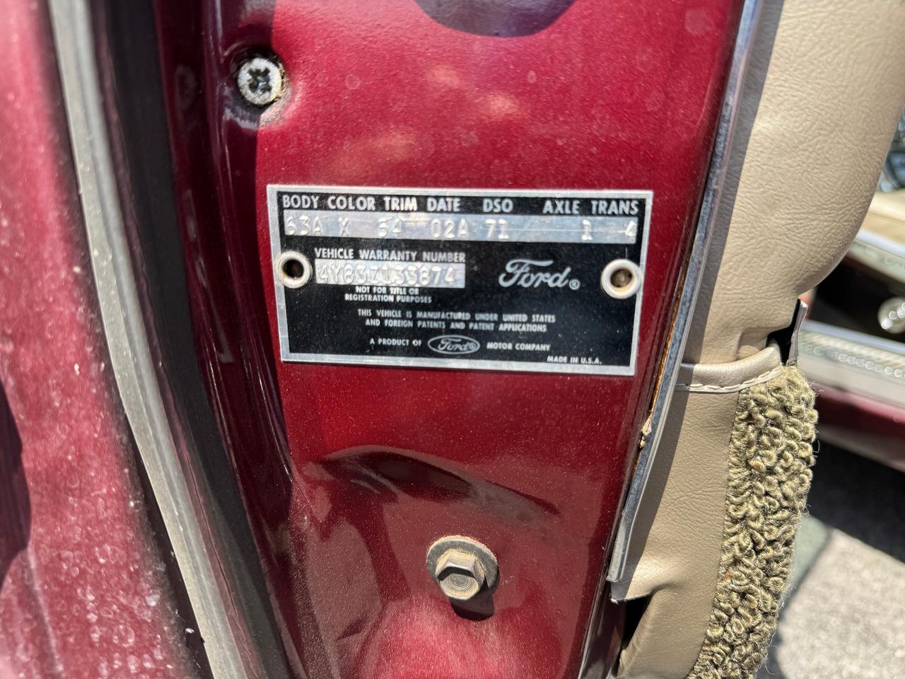 1964 Ford Thunderbird Hardtop 390 V8 4BBL Photo
