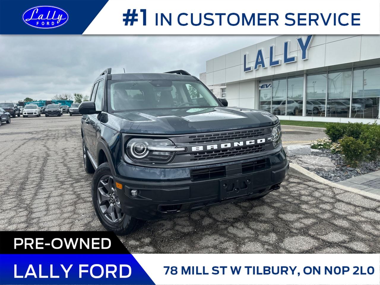 Used 2023 Ford Bronco Sport Badlands Low Km’s, 2.0L, Mint! for sale in Tilbury, ON