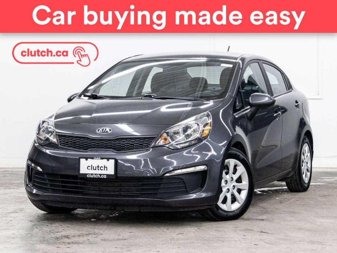 Used 2016 Kia Rio LX+ w/ Bluetooth, Cruise Control, A/C for sale in Toronto, ON