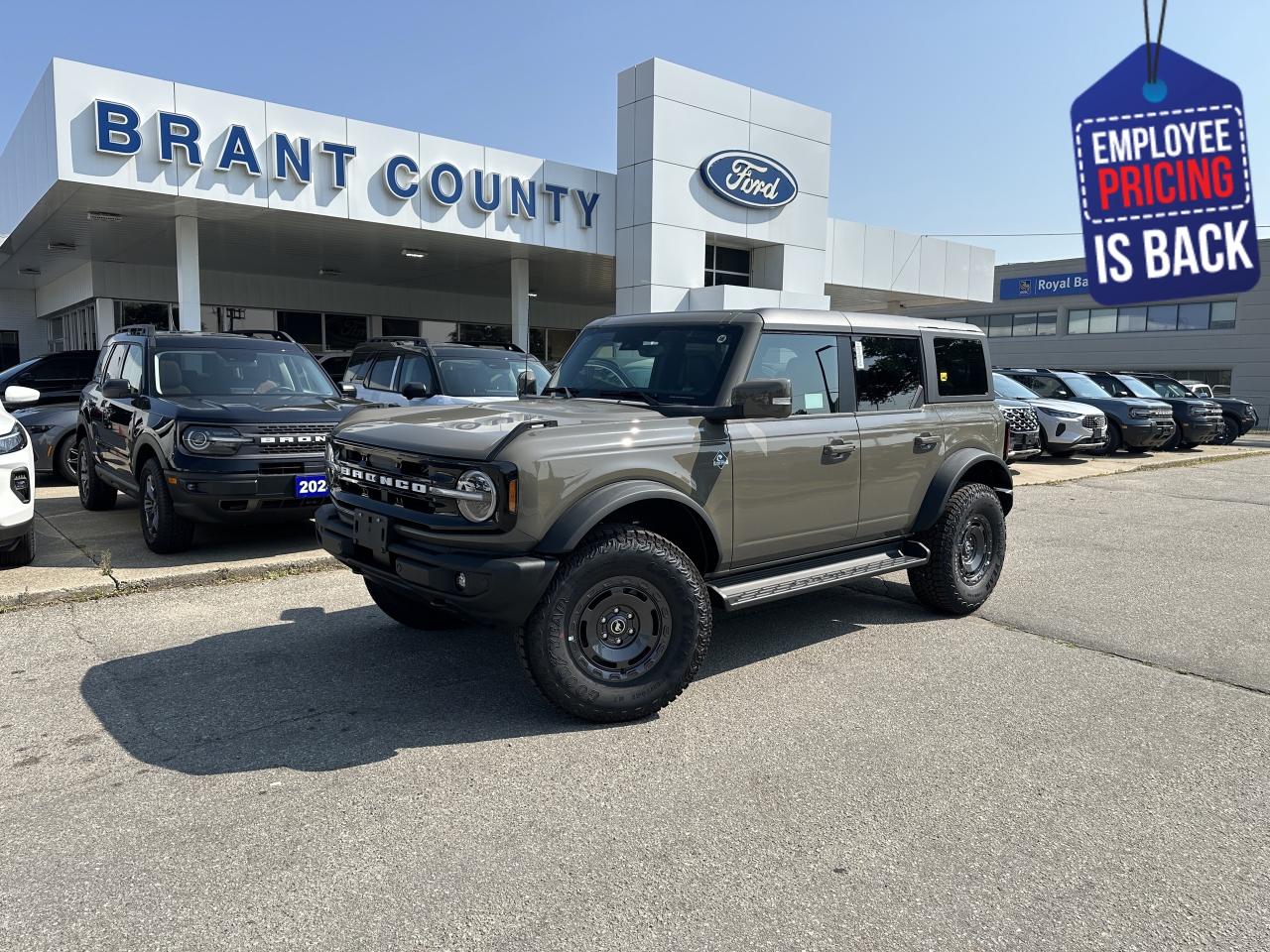 New 2025 Ford Bronco OUTBANKS | SASQUATCH | HARD TOP for sale in Brantford, ON