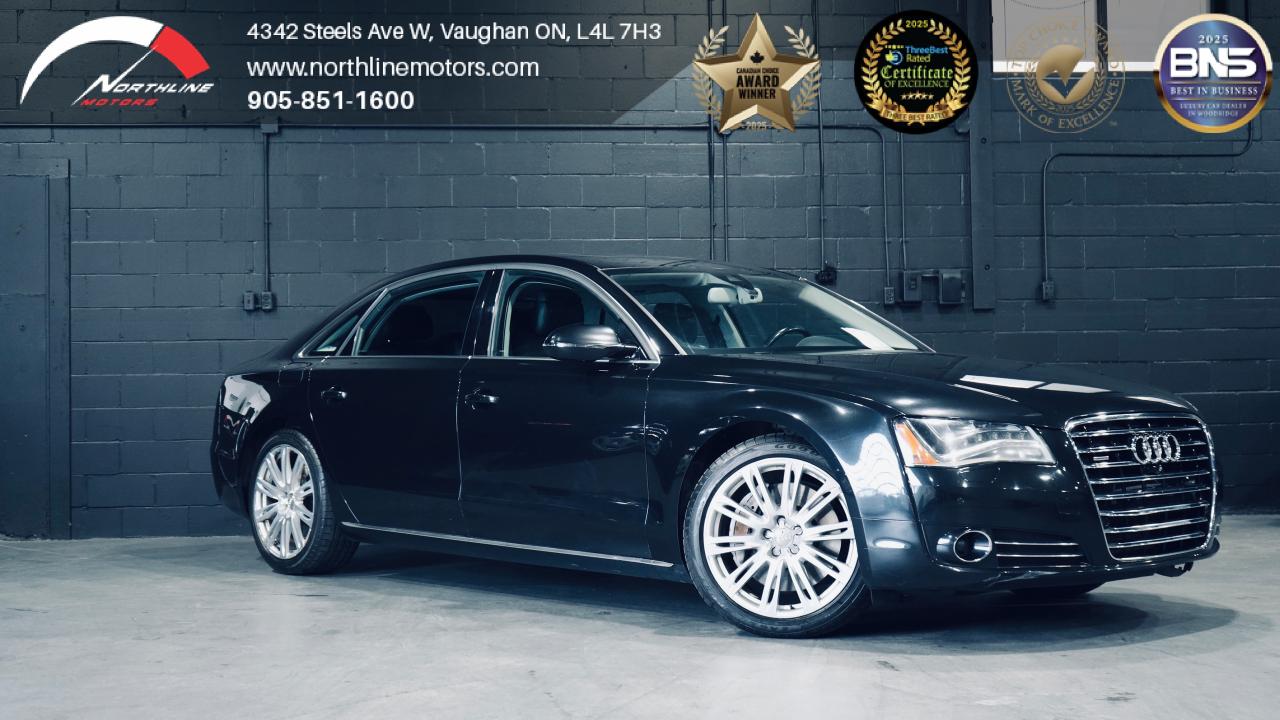 Used 2014 Audi A8 L PANO/360CAM/NAV/20 IN RIMS/DRIVE ASSIST/BOSE for sale in Vaughan, ON