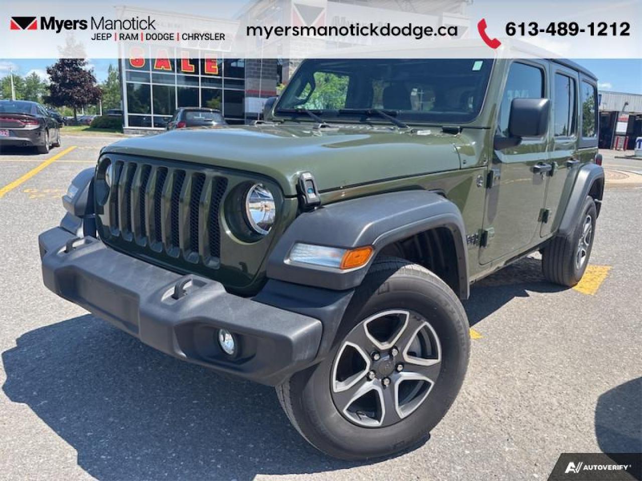 Used 2023 Jeep Wrangler Sport S  - Android Auto -  Apple CarPlay for sale in Ottawa, ON